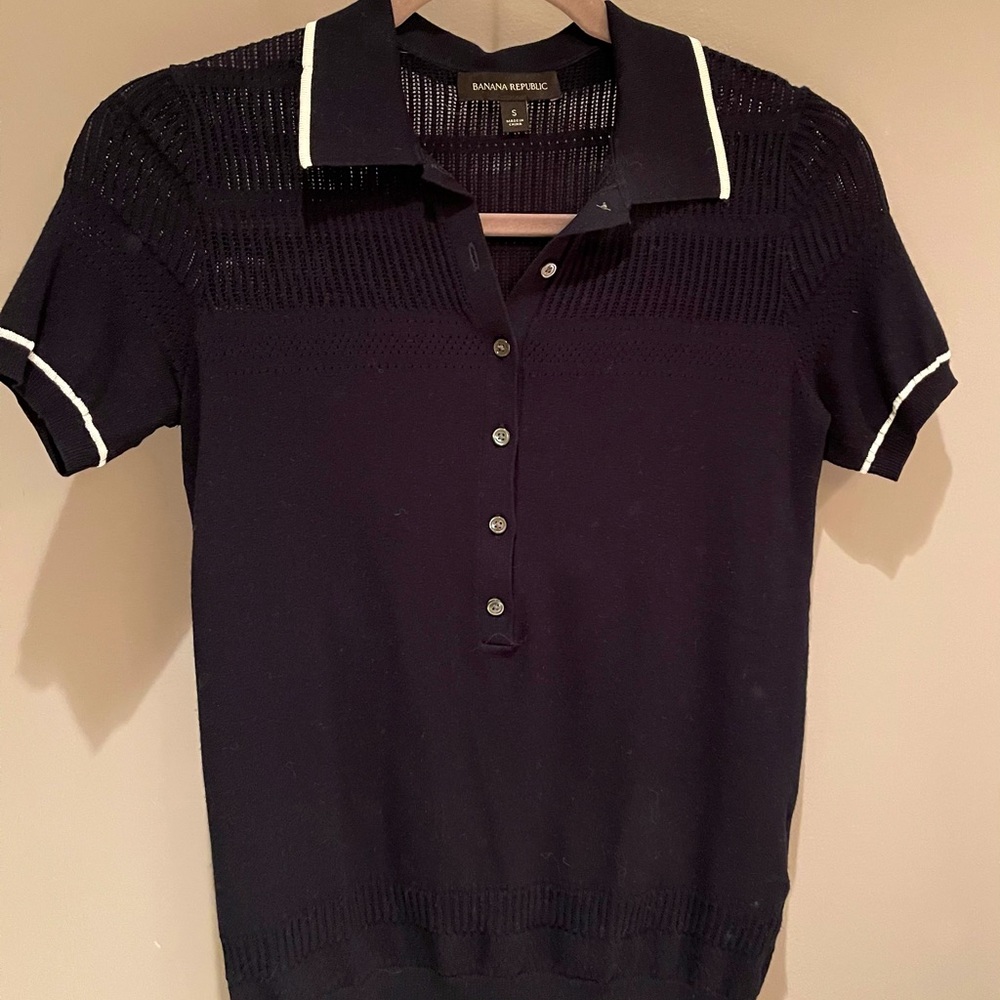 Banana republic blue polo